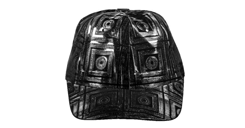 Baseball Cap - Snapback Cap, Quadro All Over Laser Design, PERFECT FIT, Latex Handmade